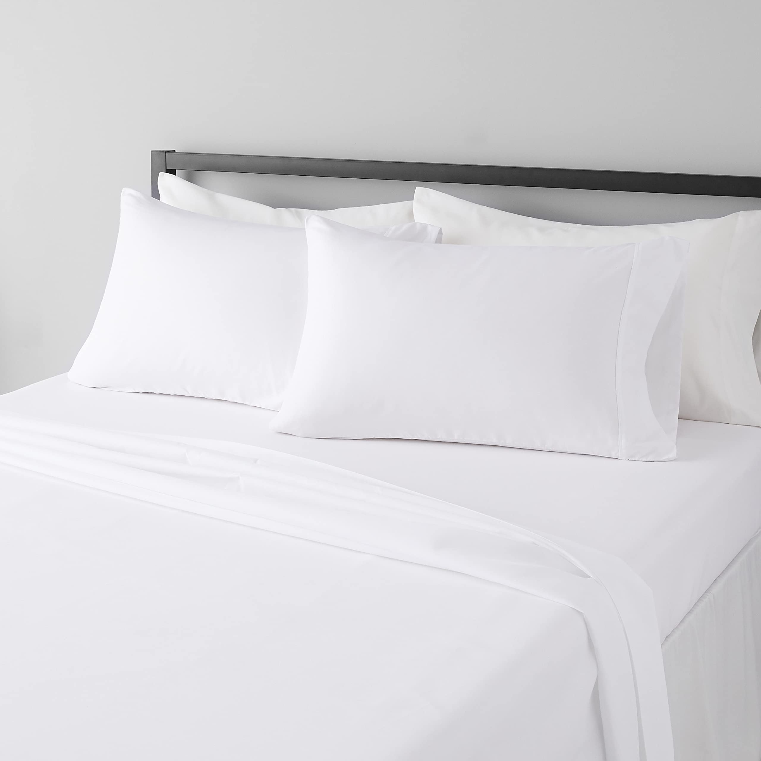 best affordable microfiber bed sheets 2026, Amazon Basics lightweight sheet set review, wrinkle resistant microfiber sheets with deep pockets, super soft breathable 4-piece bed sheet set, best deep pocket bed sheets for thick mattresses