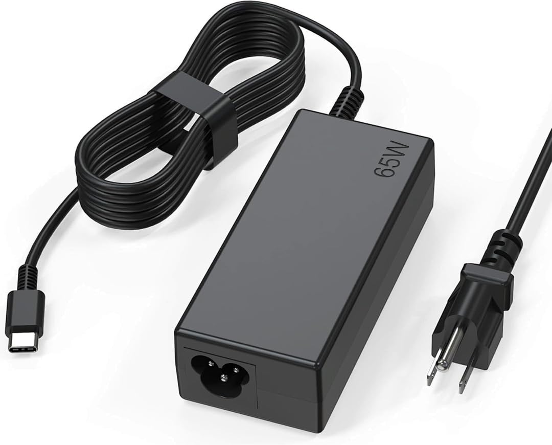 best 65W USB C laptop charger for Lenovo ThinkPad 2026, Lenovo ThinkPad T480 USB C replacement charger, compatible 65W USB C power adapter for Yoga C940, affordabe Lenovo ThinkPad T14 T490 65W charger, USB Type C fast charger for ThinkPad X1 Carbon