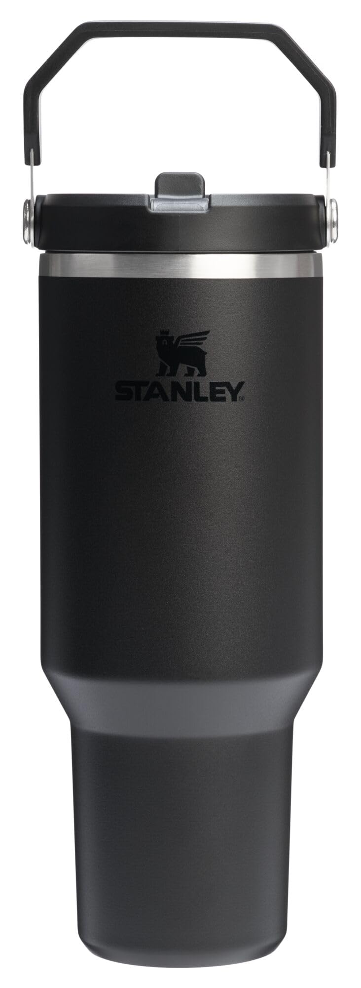 STANLEY IceFlow 2.0 Flip Straw Tumbler, 40 oz, Black 2.0 | Easy Carry Handle | Twist On Lid and Flip Up Straw | Leak Resistan
