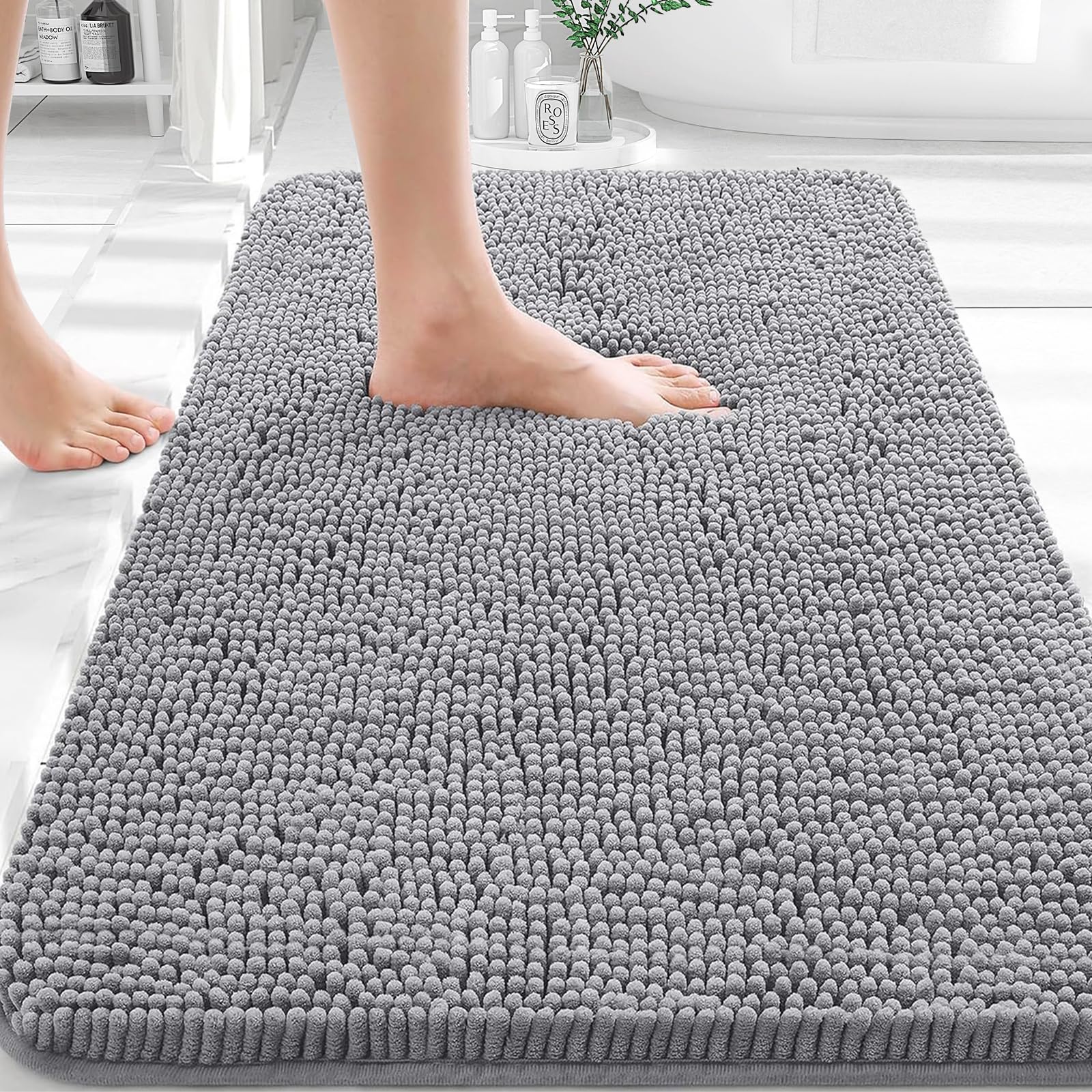 OLANLY Chenille Bath Rug Review: Soft, Quick-Drying Comfort Tested