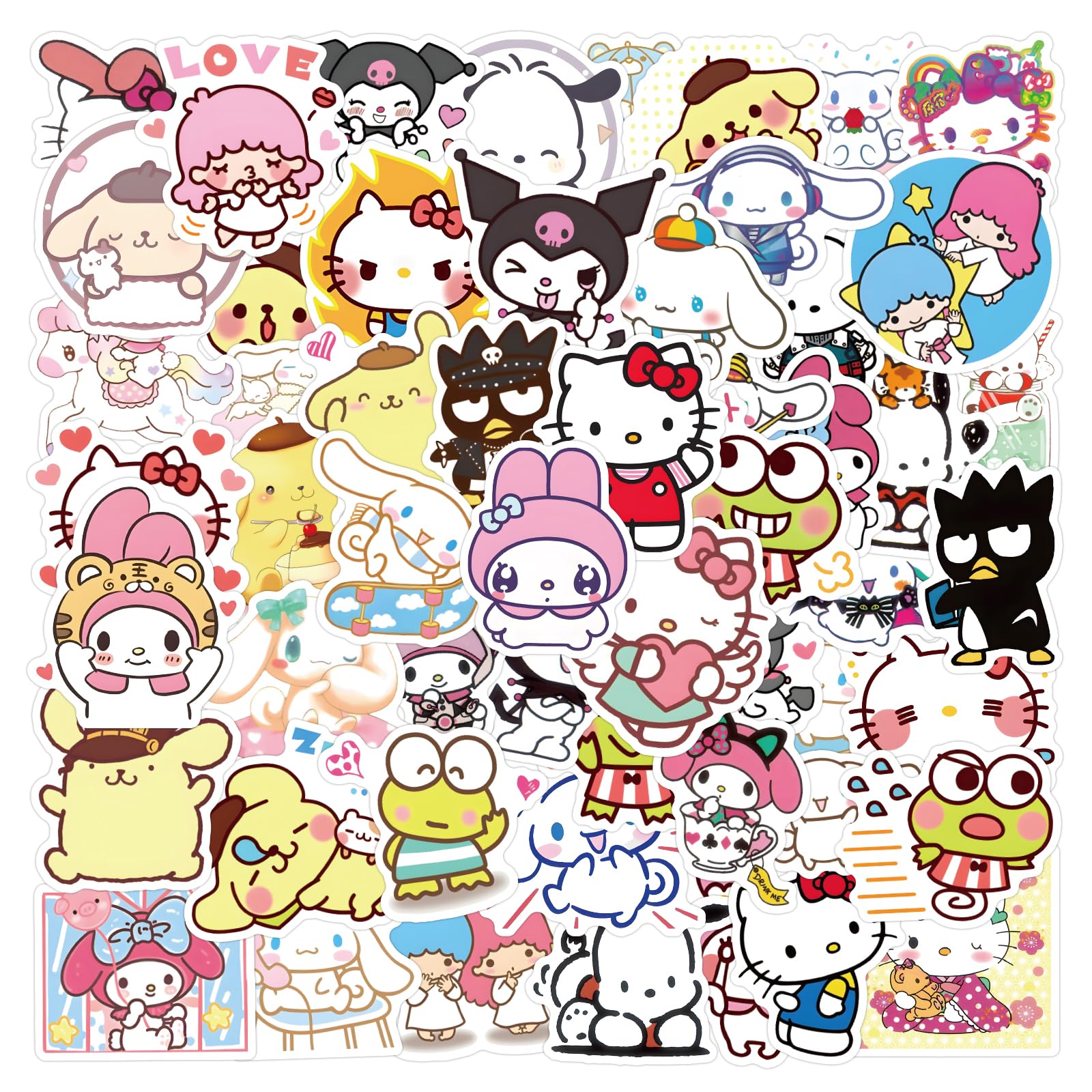 100-Piece Sanrio Sticker Pack Review: Cute & Waterproof Vinyl Decals